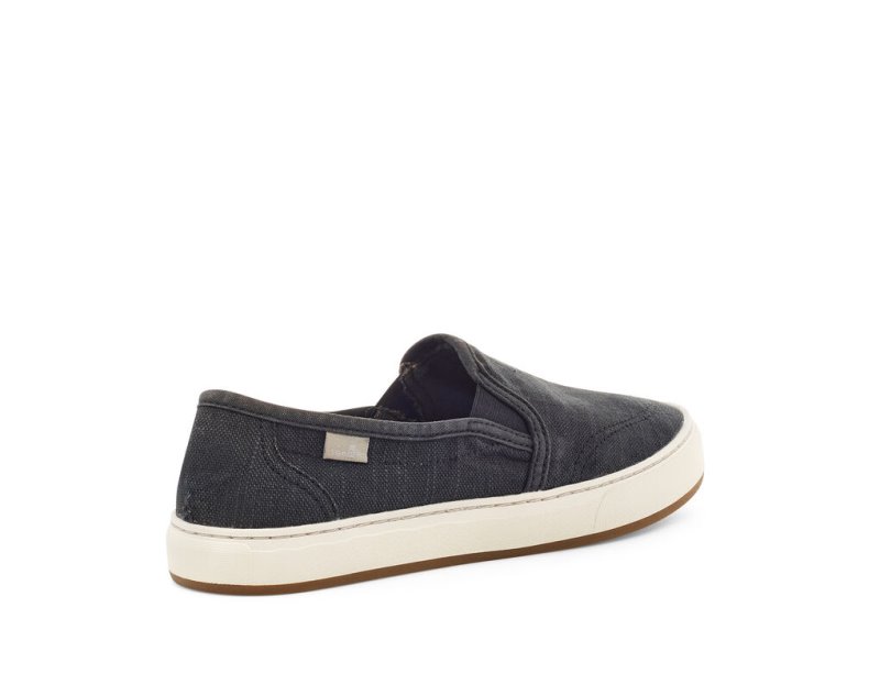 Sanuk Avery Hemp Vegan Slip On Women's Shoes Black | Canada 84UZG